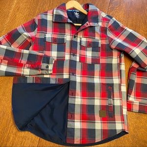 Adidas snowboard plaid shirt size medium